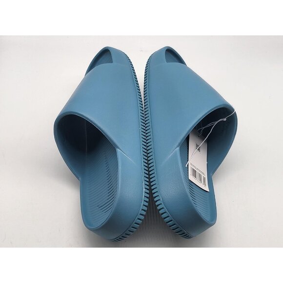 Nike Calm Slide Shoes Mens Size 10 Smokey Blue Slip On Rubber Sandals FD4116 005 main image 8